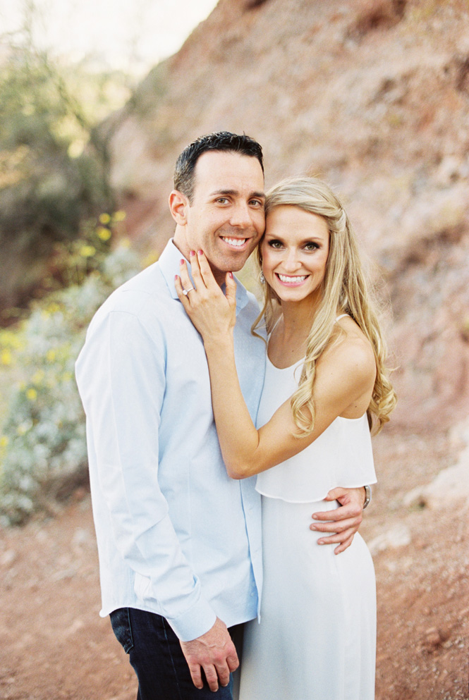 fine art engagement session at papago park