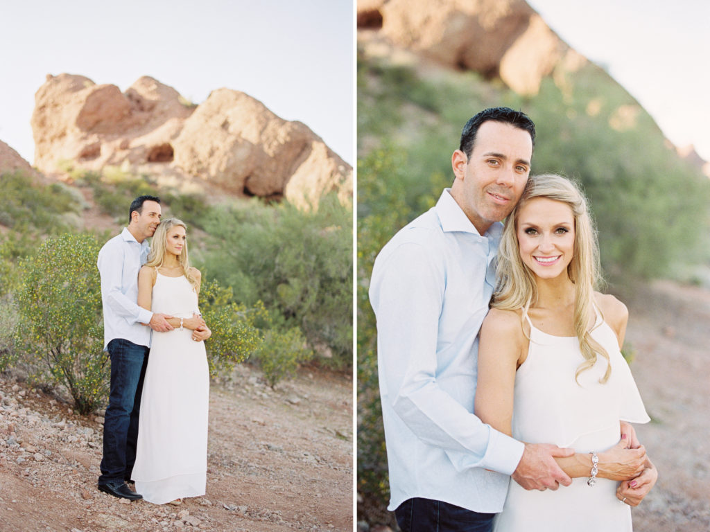 fine art engagement session at papago park